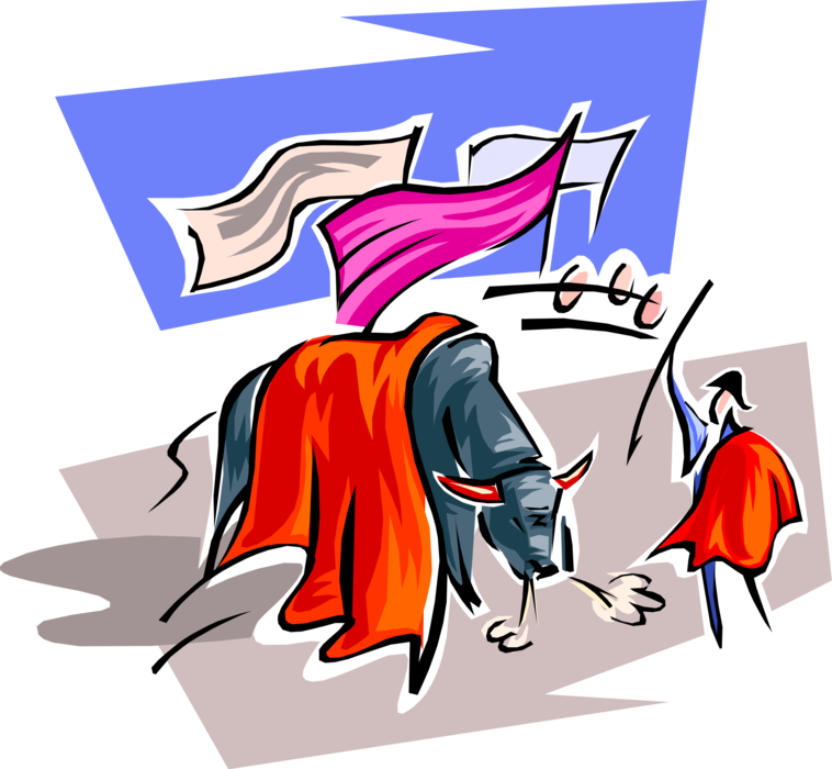 Vector Illustration Of Spanish Matador Toreador Bullfighter - Spain Clip Art (758x700)
