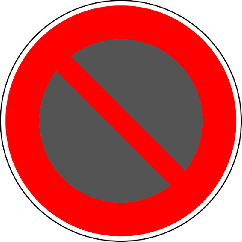 No Parking, Traffic Sign, Sign, Regulatory Sign - Deaf-community Sign Language (800x800)