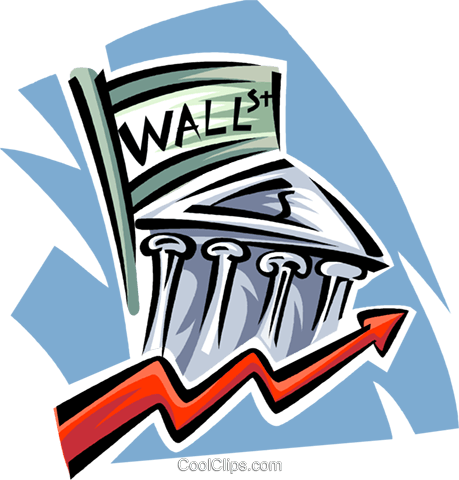 Wall Street/financial District Royalty Free Vector - Wall Street/financial District Royalty Free Vector (459x480)