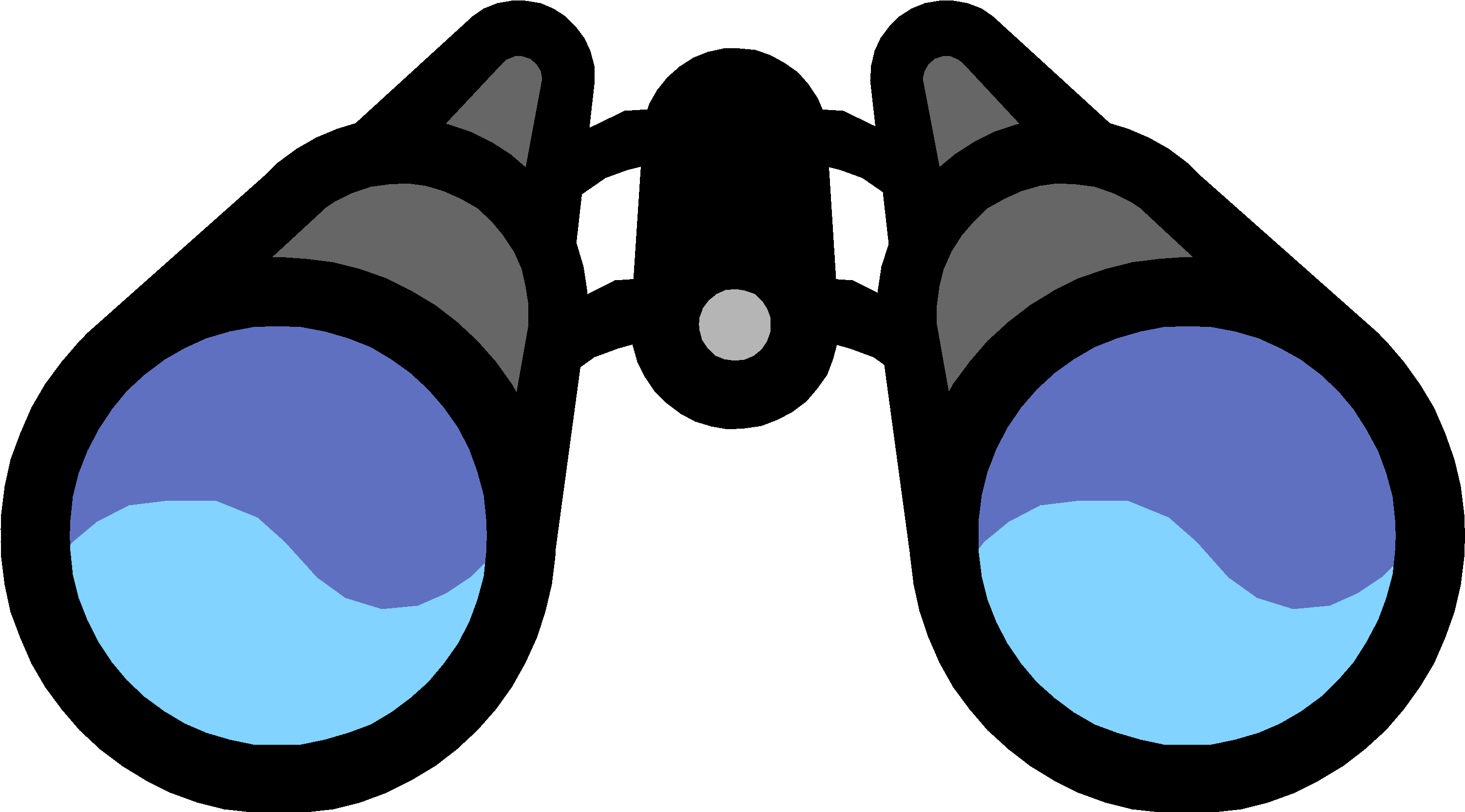Binoculars Windows Metafile Clip Art - Cartoon Pictures Of Binoculars (3151x1777)
