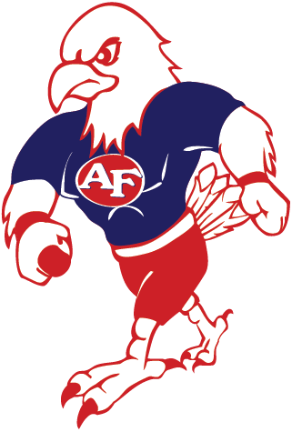 Austintown Local School District Freddy The Falcon - Austintown Fitch High School Logo (321x475)