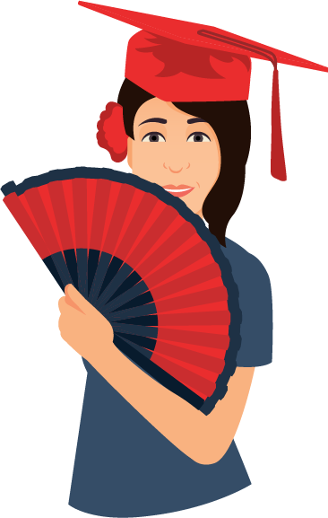 Spaniards Studied In The U - Academic Dress (366x577)