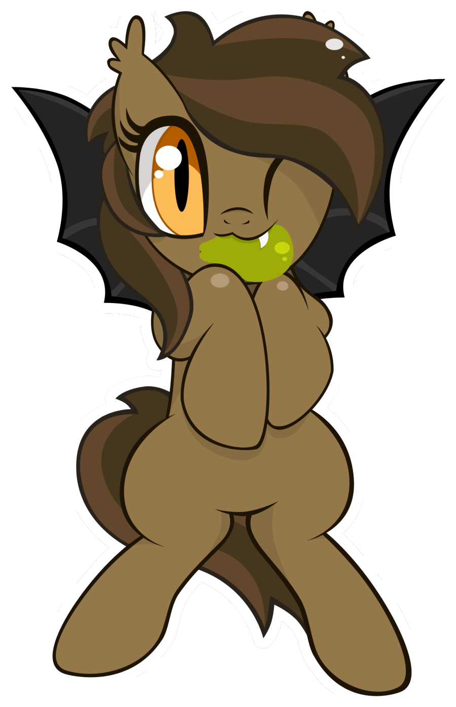 My Bat Pony Oc Sweet Tooth I Decided To Change The - Cartoon (1280x1501)