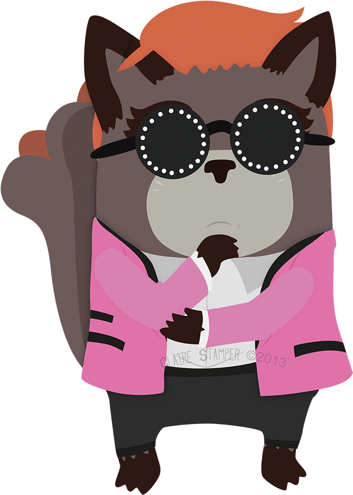 Gentleman Raccoon By Claire Stamper Http - Cartoon (750x1099)