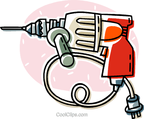 Power Drills Royalty Free Vector Clip Art Illustration - Power Drills Royalty Free Vector Clip Art Illustration (480x397)