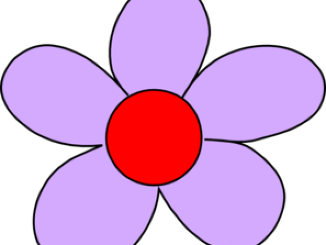 Purple Flower Clipart Magenta Flower - Light Purple Flowers Clip Art (640x480)
