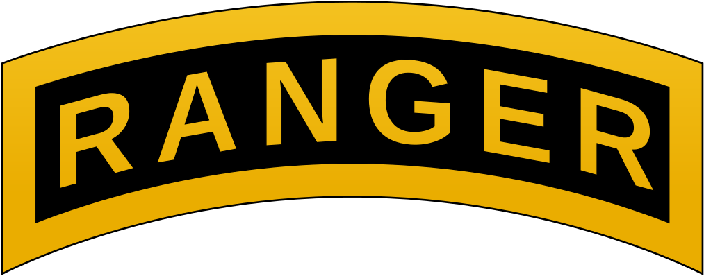 File - Ranger Tab - Svg - Us Army Rangers Insignia (2000x824)