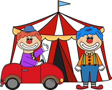 Circus Theme Clip Art - Cartoon (450x364)