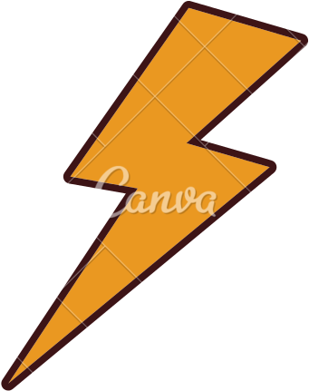 Graphic Lightning Bolt - Clip Art (550x550)