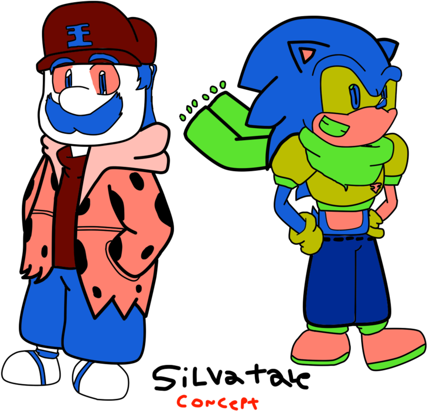 Silvatale Bootleg Bros By Rodririkolino45 - Concept Art (894x894)