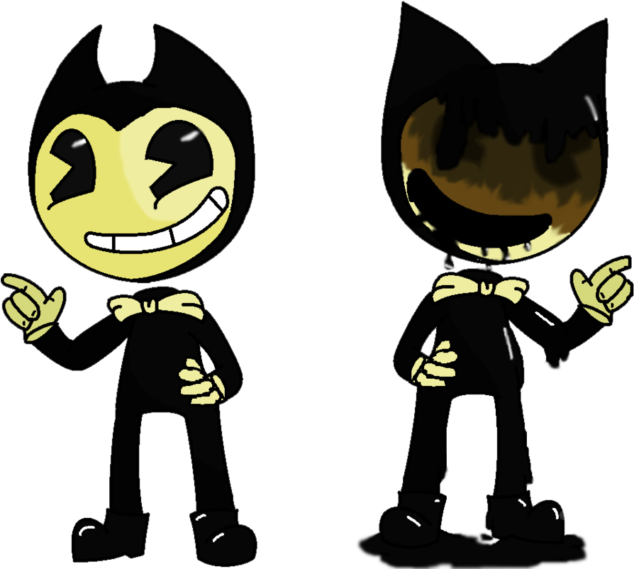 Bendy The Smol Ink Demon By Jezdex144 - Bendy Vs Ink Demon (897x890)