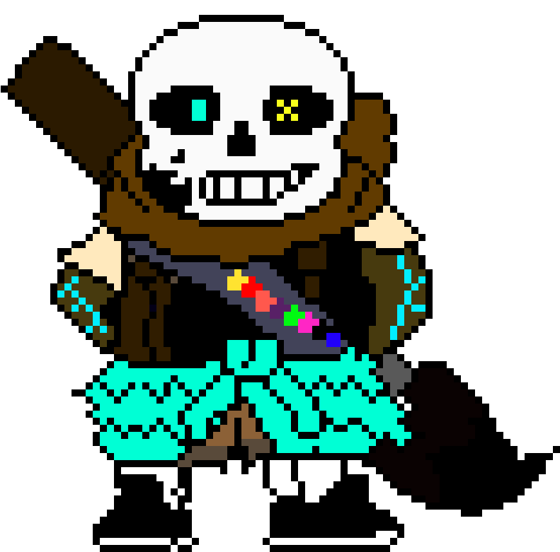 Ink Sans Sprite - Ink Sans Pixel Art (930x810)
