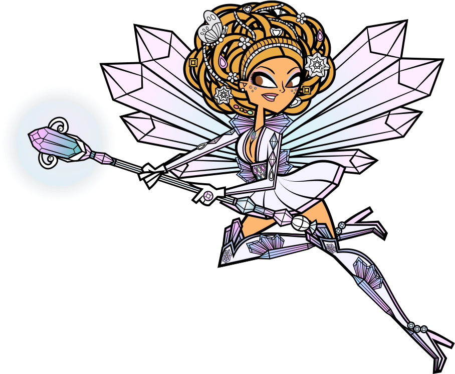 Crystal Power By Galactic Red Beauty - Cartoon (930x744)