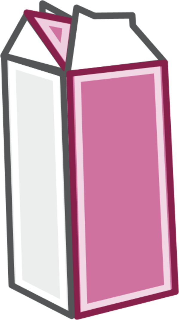 Color Variation D - Cartoon Milk Carton (600x1075)