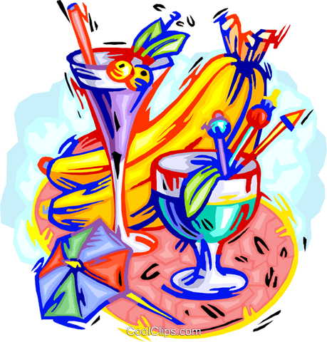 Cool Refreshments Royalty Free Vector Clip Art Illustration - Its Noon Somewhere Metal Parking Sign P-2069 (459x480)