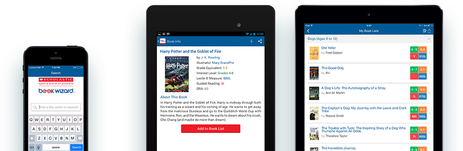 Download The Free Book Wizard Mobile App For Iphone, - Scholastic Book Wizard App (945x309)