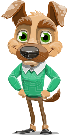 Woofgang Dog Manager - Cartoon (460x464)