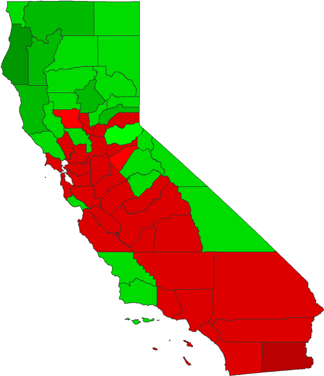 2016 County Township Map - California Demographics By County (652x747)