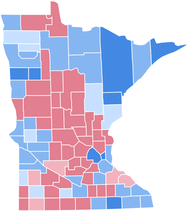 Minnesota Presidential Election Results - Minnesota 2008 Election Results (685x768)