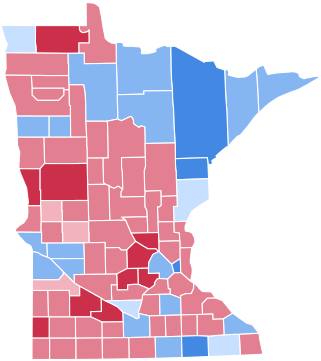 Minnesota Presidential Election Results By County, - Minnesota 2012 Election Results (350x392)