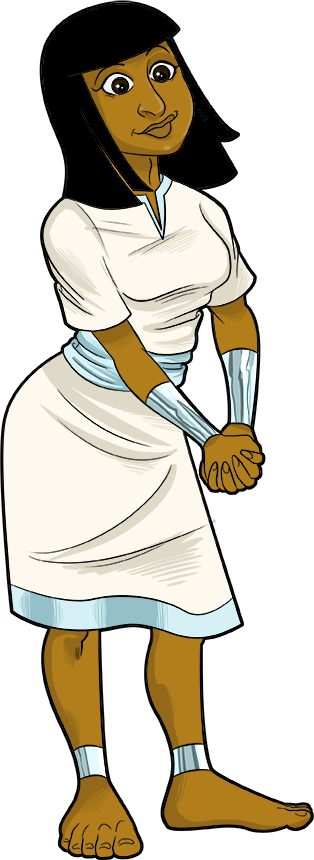 Egypt Clipart Egyptian Servant - Pharaoh's Daughter Clipart (314x860)