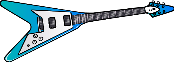 Electric Guitar - Electric Guitar Clip Art (600x215)