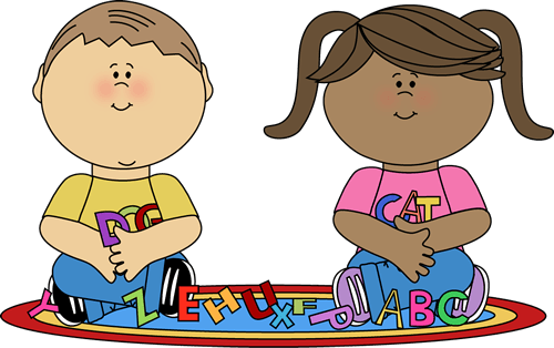Clip Art Words Kindergarten Clipart - Math Centers Clip Art (500x314)