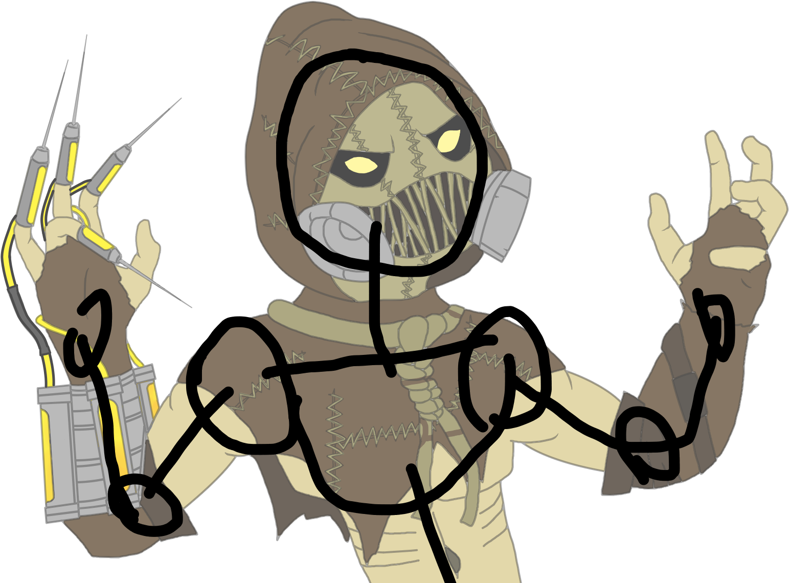 I Will Break Your Mind - Batman Scarecrow Hand (1827x1268)