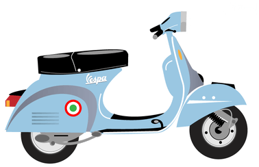 Vespa Clipart (400x400)