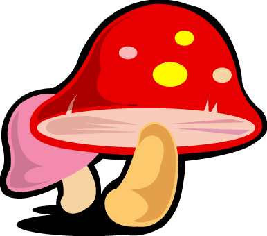 Magical Clipart Magic Background - Mushroom Cartoon Transparent Background (386x340)