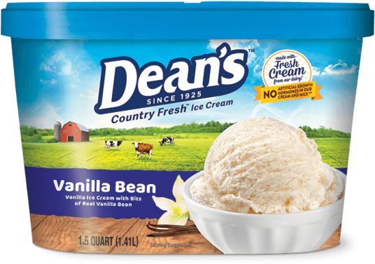 Dean's Premium Vanilla Bean Ice Cream - Dean's Ice Cream Vanilla (547x900)