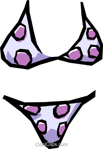 Bikini Royalty Free Vector Clip Art Illustration - Bikini Royalty Free Vector Clip Art Illustration (333x480)