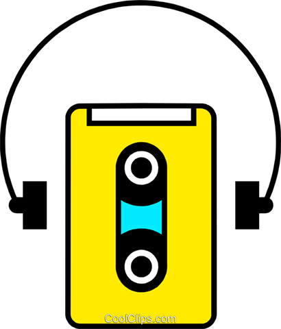 Personal Stereo Royalty Free Vector Clip Art Illustration - Clip Art (410x480)