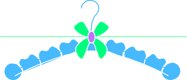Baby Hanger Clipart (600x259)