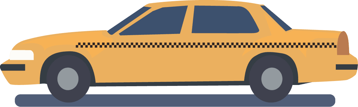 Simple New York With Deco Taxi New York - Taxi Nueva York Png (1161x350)