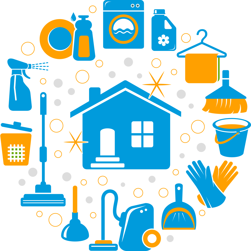 Commercial Cleaning Services Clipart - Home Services Icon Png (1000x1001)