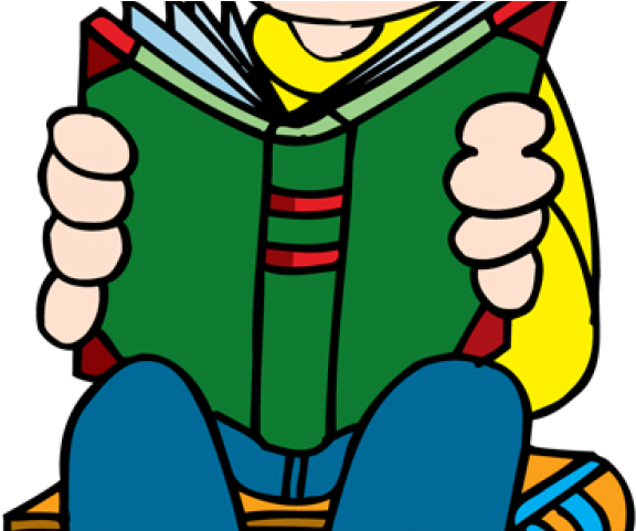 Child Reading A Book Clipart - Clip Art Boy And Girlr Reading (640x480)