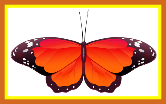 Butterfly Clipart Butterfly Clipart Red Unbelievable - Red Butterfly Clipart (550x344)