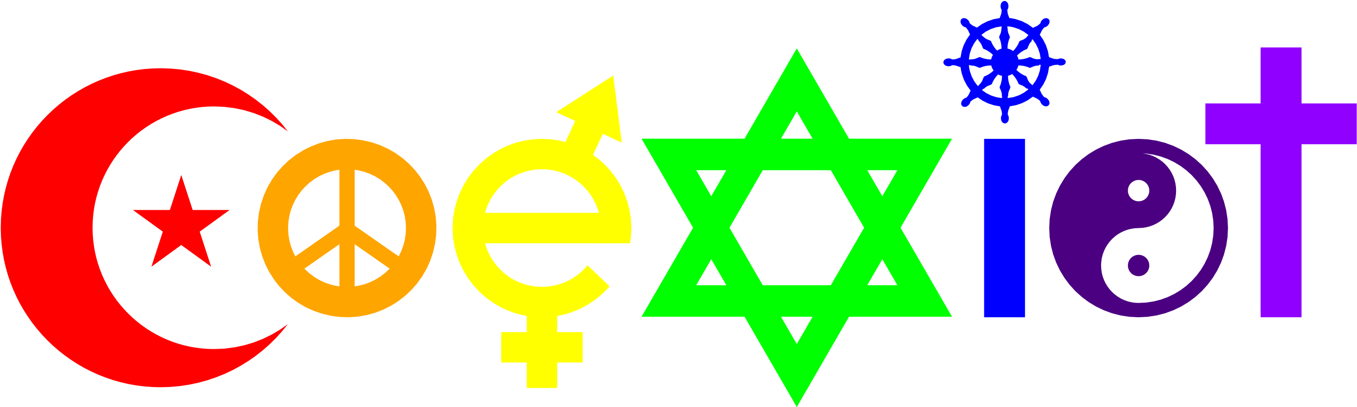 Coeiet Text Yellow Font Logo Line - Christianity Islam Judaism (3000x3000)