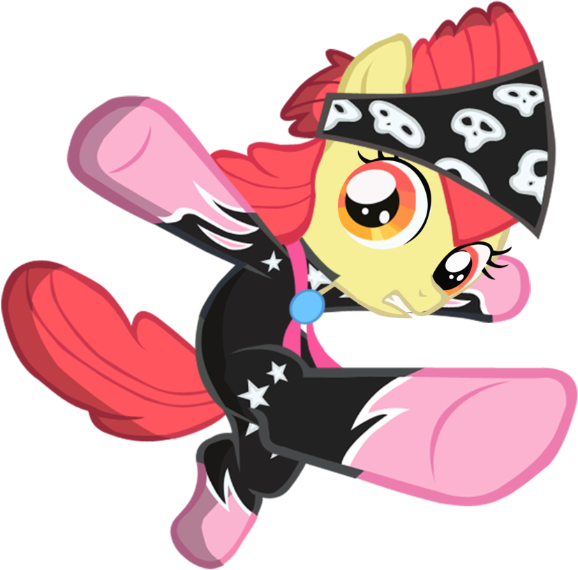 Apple Bloom Karate Kick By Boneswolbach Apple Bloom - Applebloom My Little Pony (900x900)