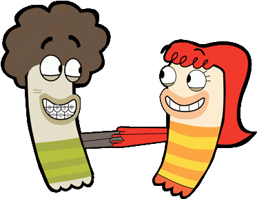 New Oscar Fish Cartoon Cartoon Characters Fish Hooks - Fish Hooks Oscar (400x306)