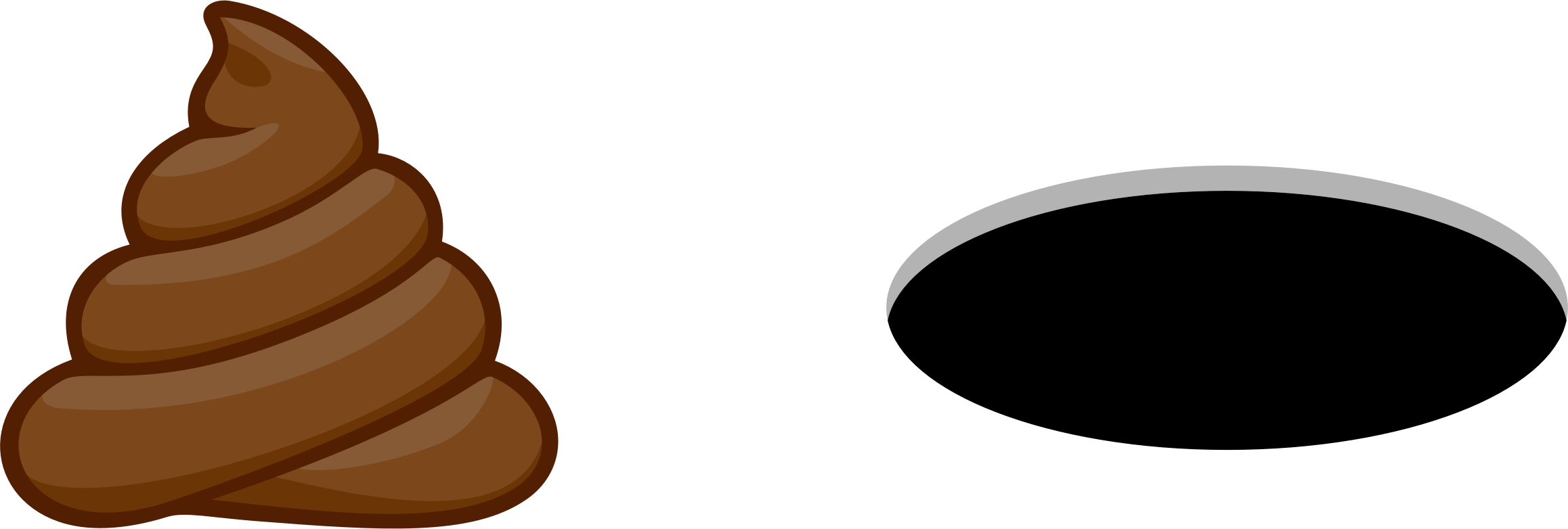 Big Image - Poop Clipart (2316x782)