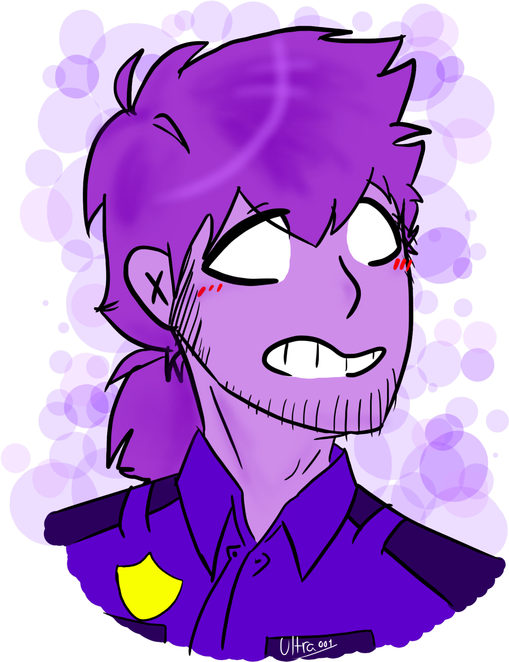 Happy Lil Purple Turd - Five Nights At Freddy's (1280x1408)