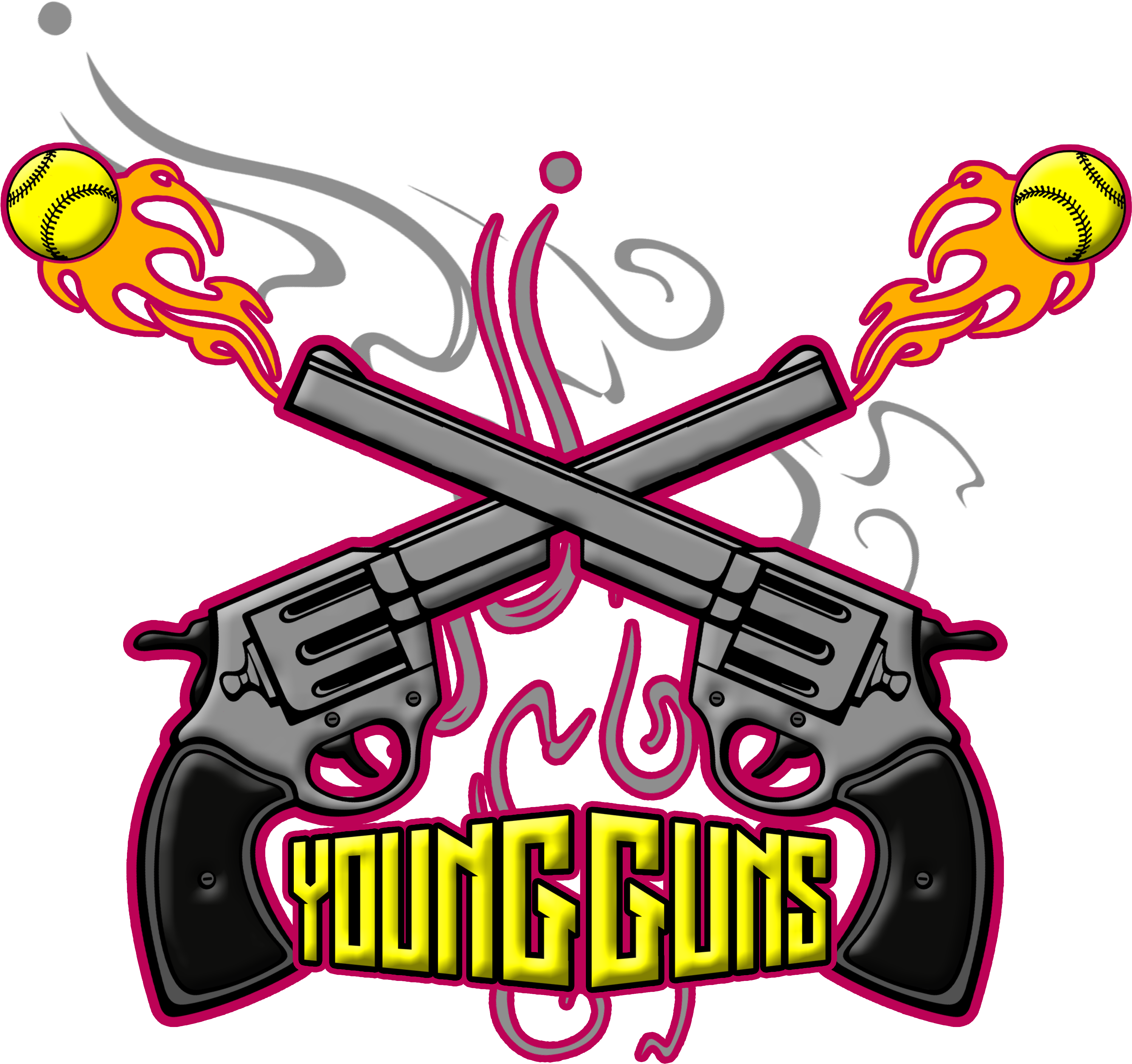 Young Guns Softball Logo (4500x4456)