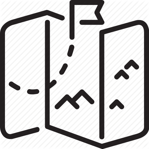 Direction Plan Step Way Treasure Map Route Travel Svg - Treasure Map Icon (512x512)