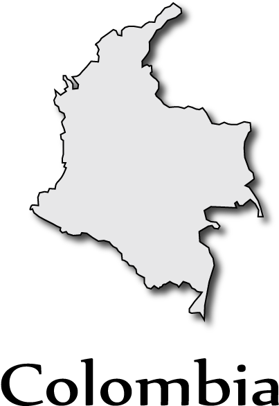 Colombia Map Clipart - Colombia Bogota North Mission (411x614)