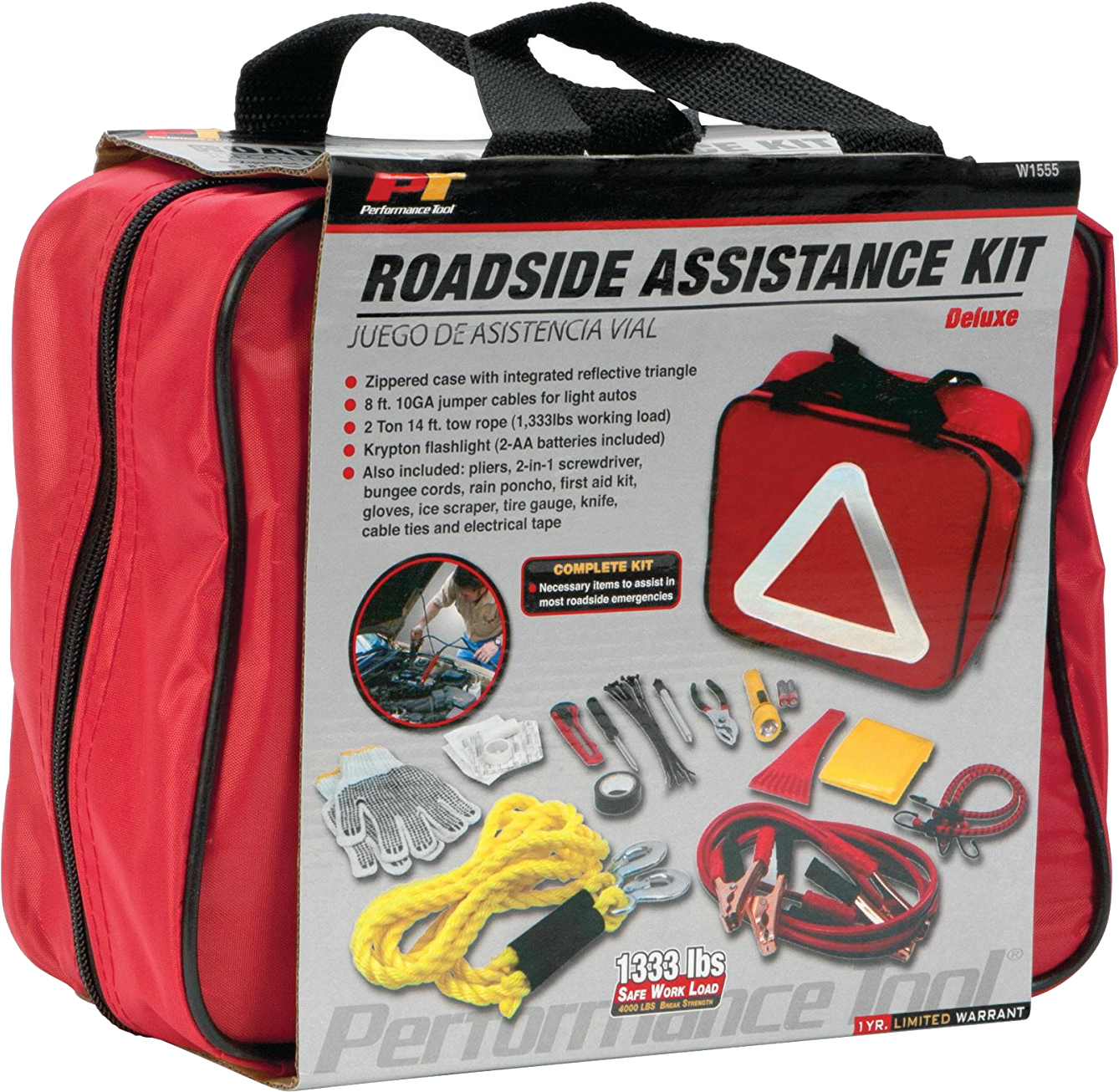 Roadside Emergency Kit St Louis Mo - Deluxe Roadside Assistance Kit Set Of 80 Kits - Shipping (1500x1406)