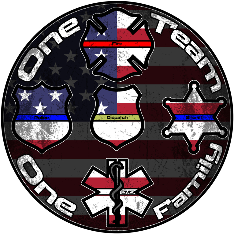 One Family Decal - Firefighter (800x800)