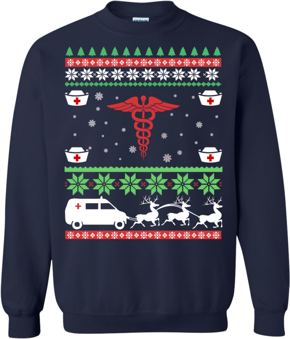 Christmas Ugly Sweater Emt Emergency Medical Technician - Ya Done Messed Up Aaron Sweater (1155x1155)