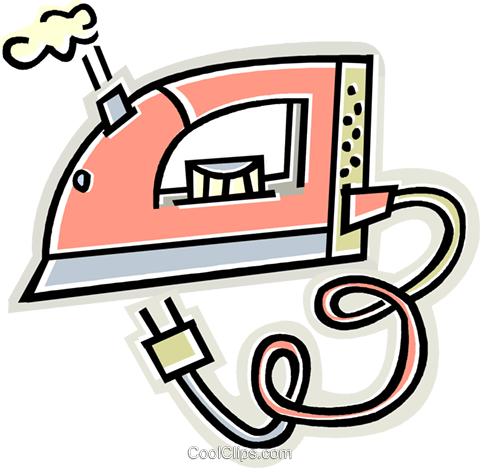 Iron Royalty Free Vector Clip Art Illustration Vc011627 - Steam Iron Clipart (480x468)